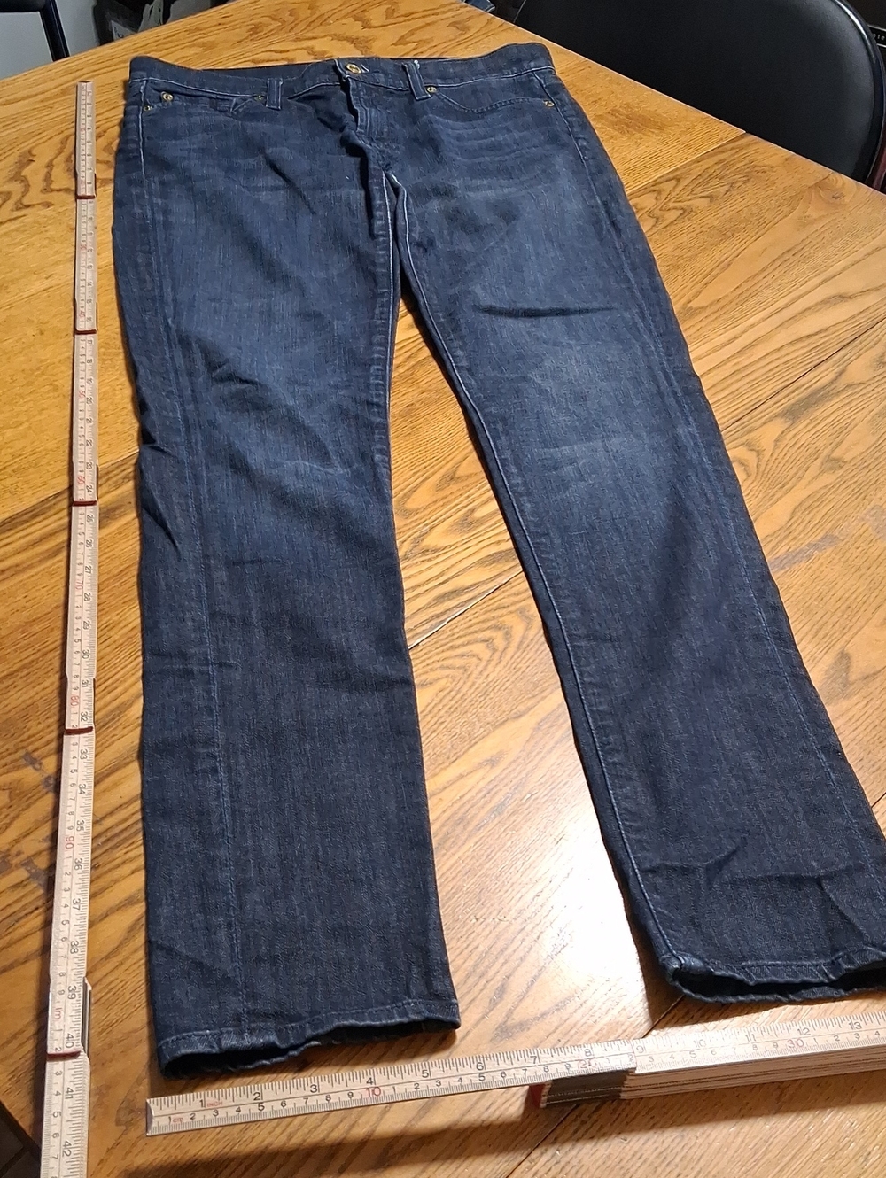 7 FOR ALL MANKIND Mens Jeans 29 ROXANNE Denim Used Pants SKINNY ? TAPERED ?